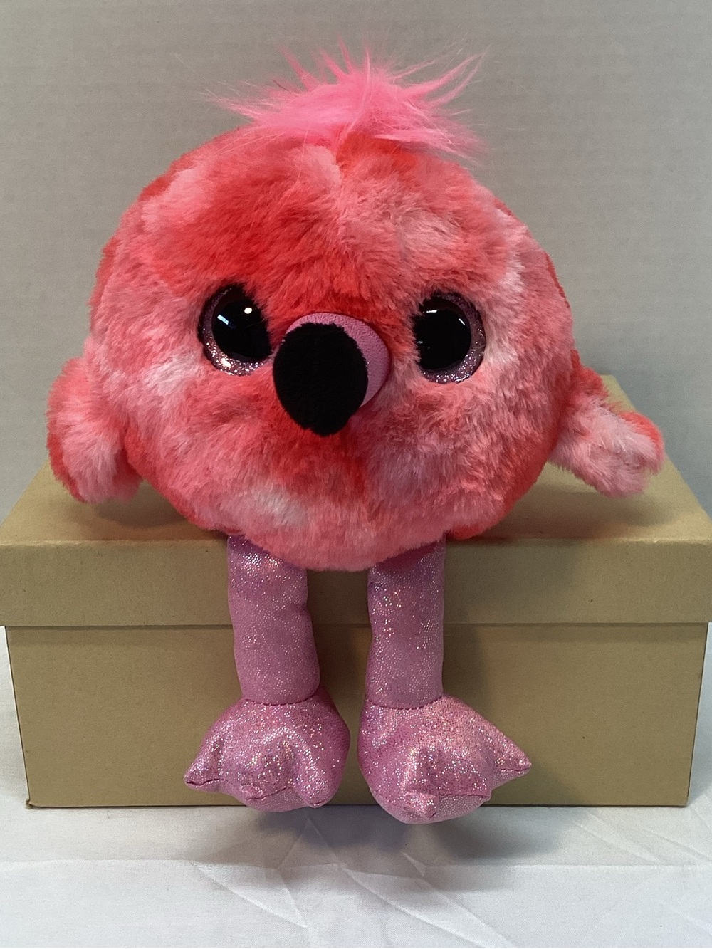 ZURA PET ALIVE CHIRPY BIRD. Whistles classic tunes. Pink flamingo. 7x7